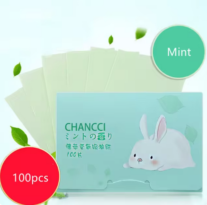 Papel absorbente facial